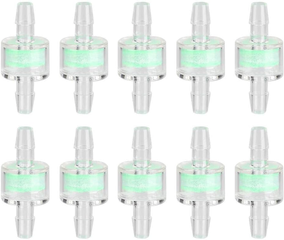 10PCS Three - Layer Transparent Water Cooling Filter, PC Cooler Parts with Dual Cotton Filtration, Compatible with Various Water Cooling Kits for Computer Liquid Cooling Systems (Outer diameter 7MM)