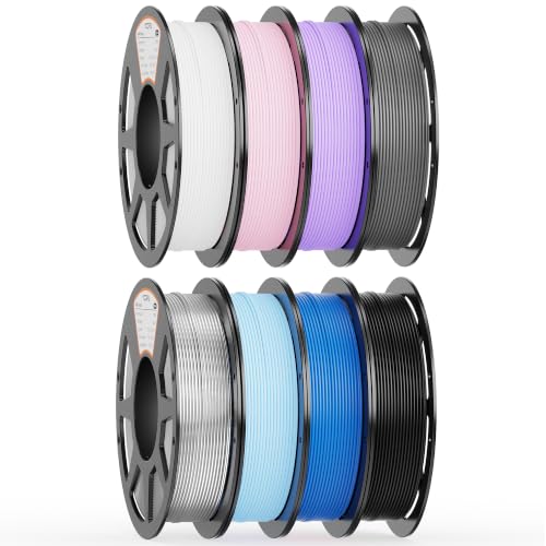 Image of YOOPAI PLA Filament 1.75mm, 250g PLA+ & Matte & Silk Bundle, 8 Rolls