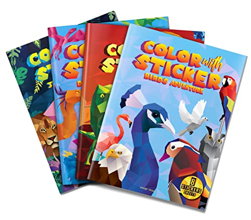Image of Color with Sticker - Birds Adventure