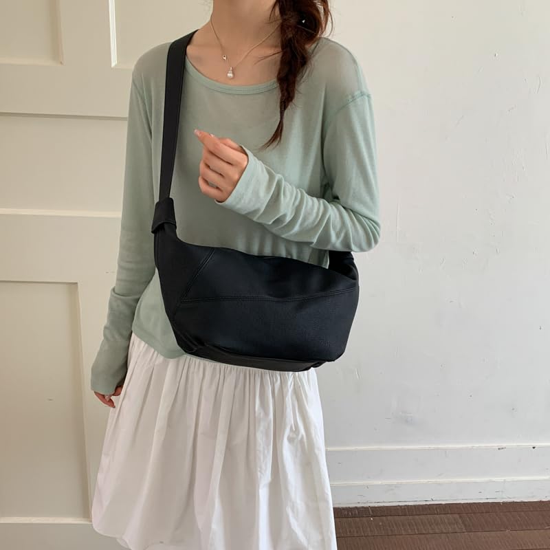 Borsa a tracolla da donna versatile in pelle PU, grande capacità
