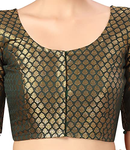 Image of Studio Shringaar Women's Polyester Elbow length sleeves Blouse