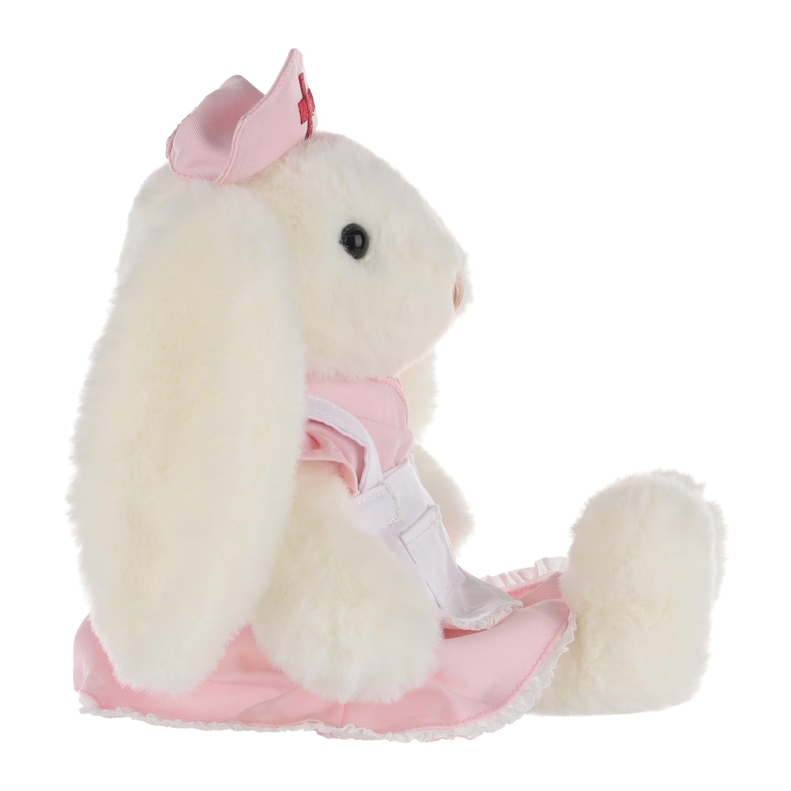 Apricot Lamb Peluche di coniglio sorella per bambini, morbido e carino, per bambine e ragazzi, coniglio soffice, sorella, rosa, 21 cm