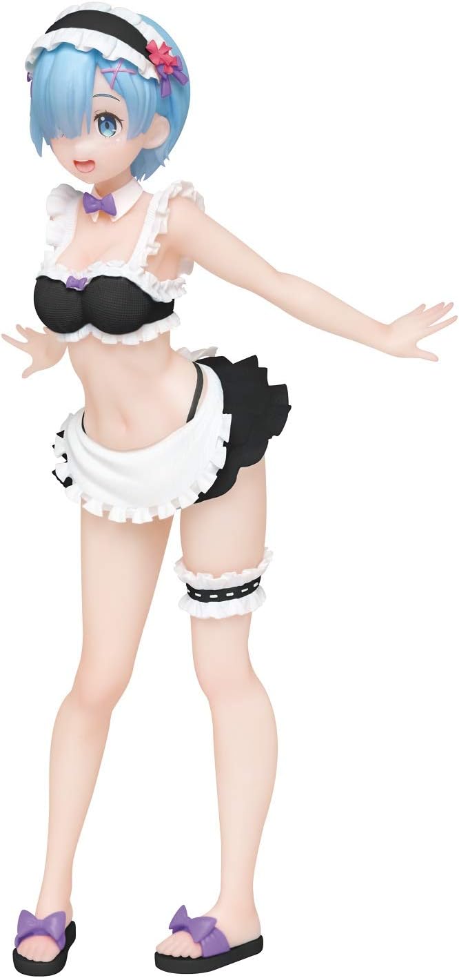 Taito Re:Zero Precious Figure Rem Maid Swimwear Ver Renewal, Multiple Colors (T83429)