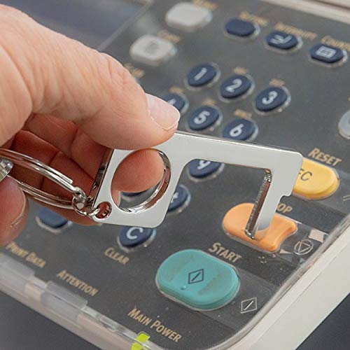 Image of Multi Purpose Safe Keychain Non Contact No Touch Door Opener Lift ATM Buttons (Pack of 2)