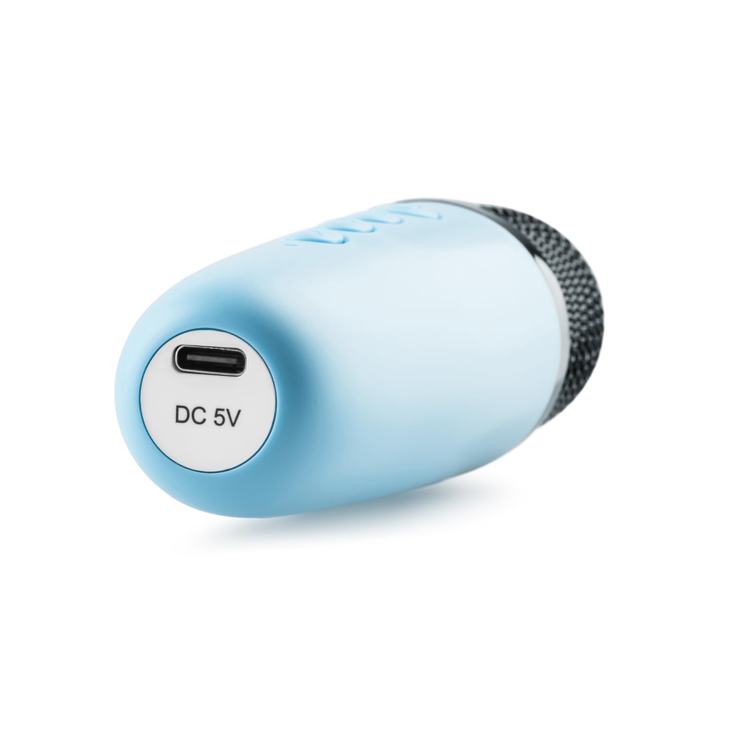 GOGEN Altavoz Bluetooth para niños con micrófono, efectos de luz y voz, 3,2 W, batería de 5 horas, USB‑C/AUX/MP3, azul