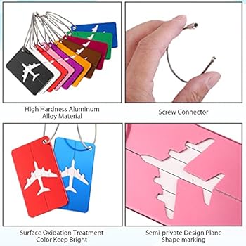 Air travel luggage labels