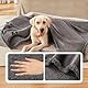 luciphia wasserdichte Hundedecke, Hunde Decke für Hund Katzen Groß Waschbar, Haustierdecke Wasserfeste Flauschig Sherpa Fleece, Wasserdicht Decke für Sofa Couch Bett, Lichtgrau M (102 * 145cm)