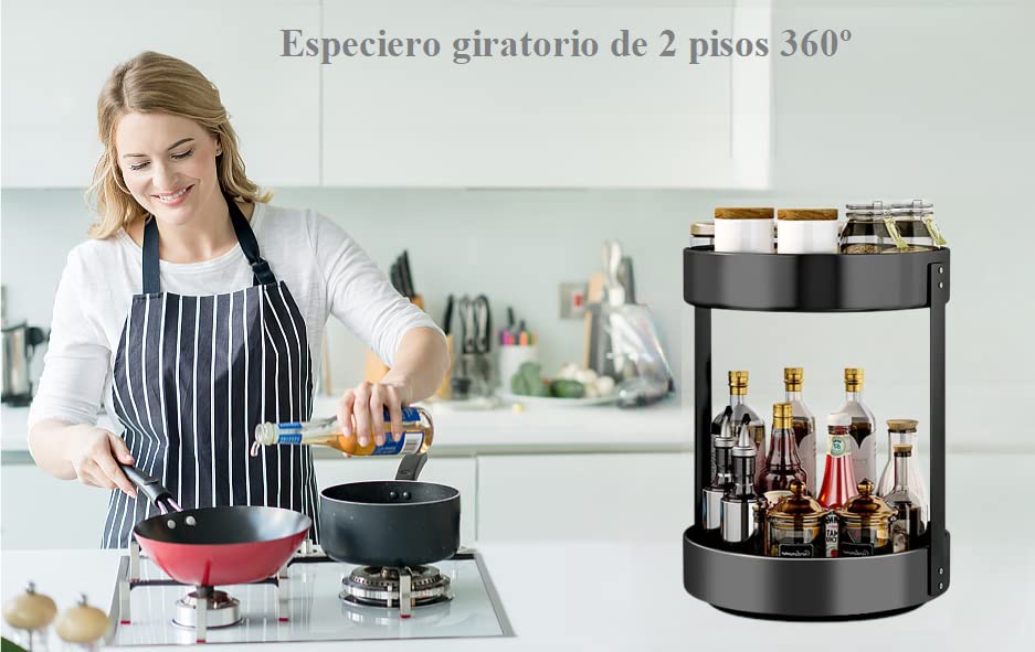 Consejos y reviews para comprar Organizador de especias giratorio los 10 mejores. 12 Imagen adicional