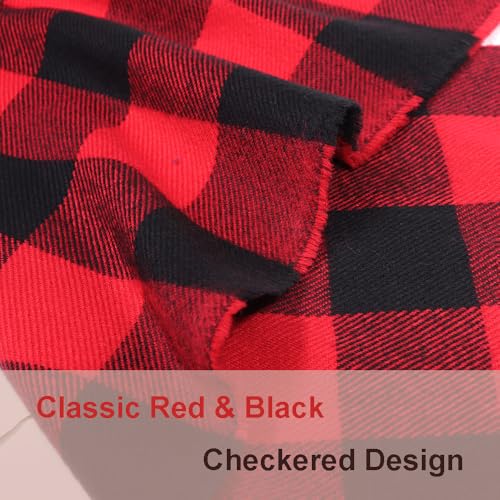 Unisex Classic Tartan Plaid Winter Scarf - Warm Soft Cashmere Feel Check Pattern Fringe Wrap Scarves for Men Women3