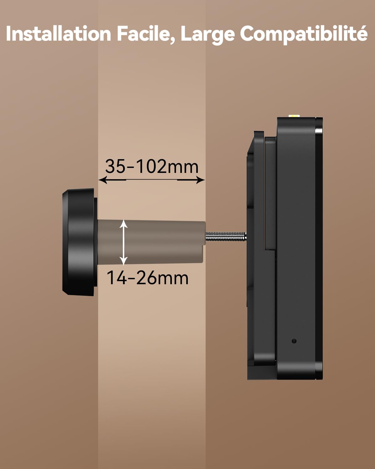 Imou VD1 Judas Numérique 3K(5MP) avec Écran Couleur 4,3", Surveillance WiFi 2,4/5Ghz, Champ de Vision 149°, Détection Humaine, Batterie 4800mAh