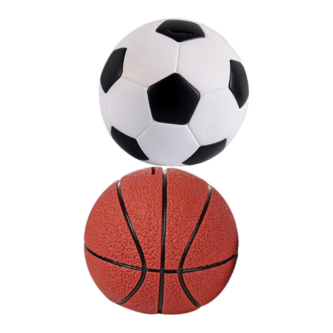 YARNOW Salvadanaio Calcio in Vinile 2pezzi per Bambini e Bambine, Decorativo e Facile Rimozione Soldi, Forma Calcio Carina per Decorazione e Regali Compleanno