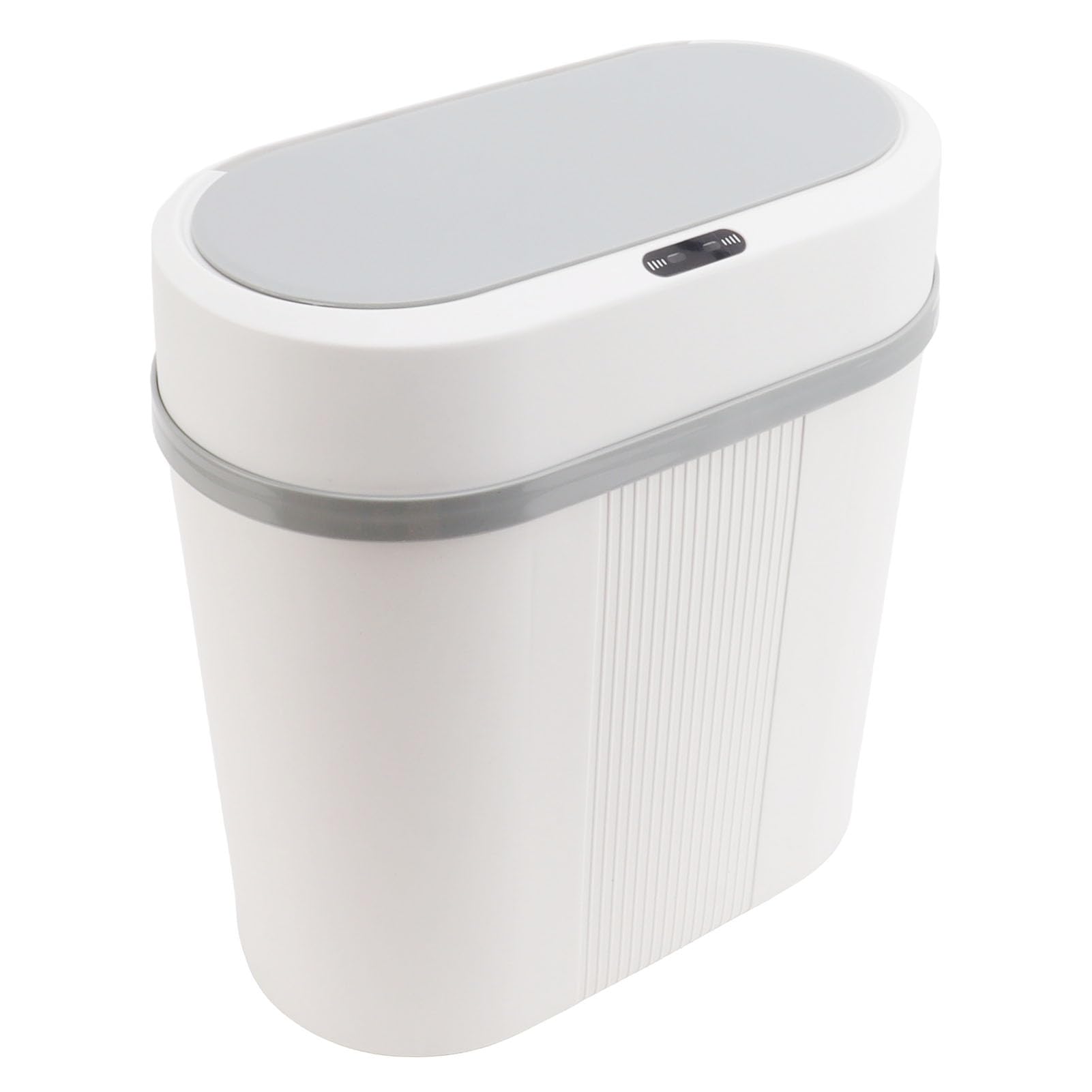 Tyenaza 12L Cubo de Basura Inteligente con Tapa, Cubos de Basuras Automático sin Contacto, Bote de Basuras con Sensor de Movimiento, Cubos de Basuras de Baño Blanco, para Sala Estar Dormitorio Cocina