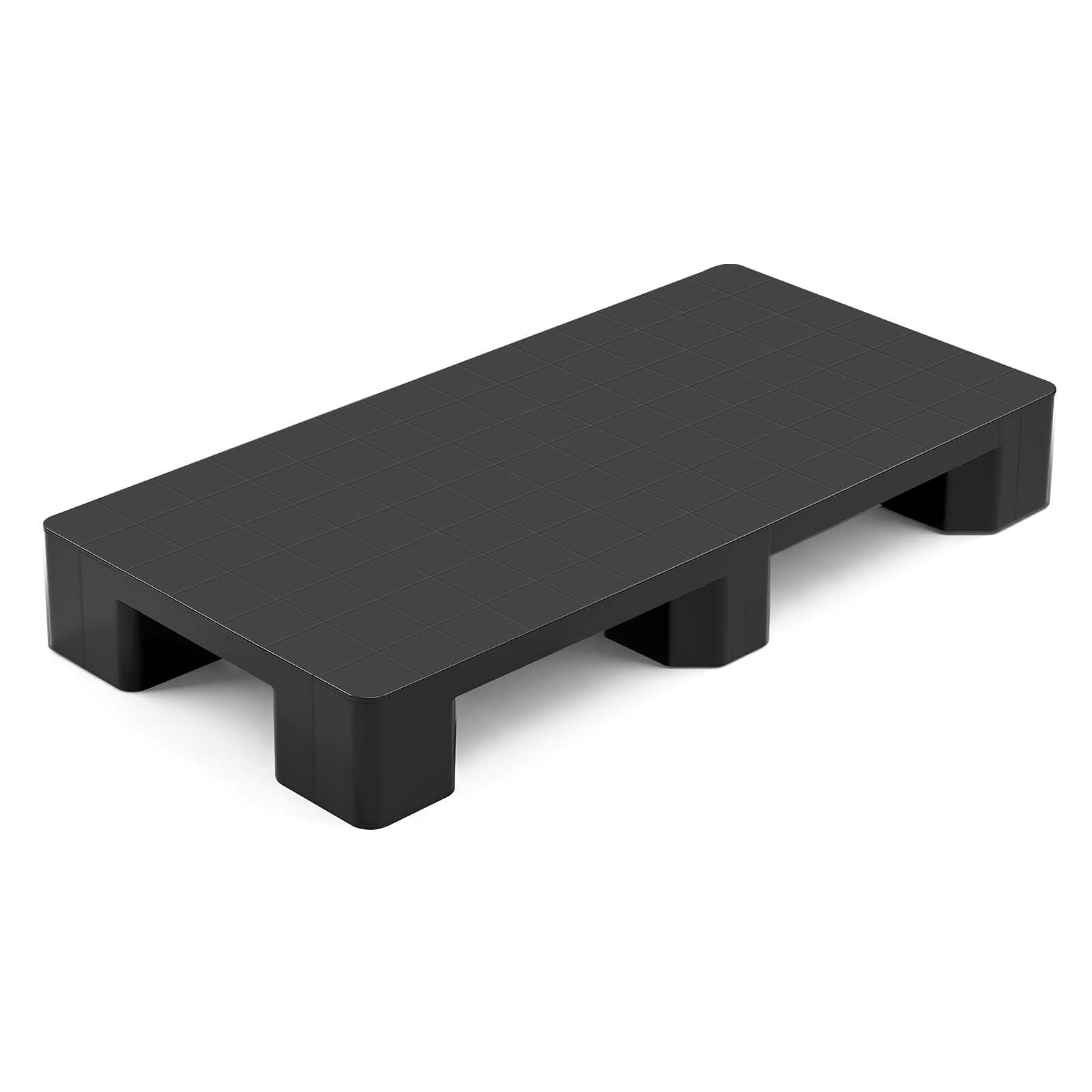VEVOR Palet de Plástico, Capacidad de 1000 kg, Base de Almacenamiento HDPE con Superficie Antideslizante para Logística Almacén Supermercado, Uso Interior y Exterior, 1000 x 500 x 136 mm, 1 Unidad