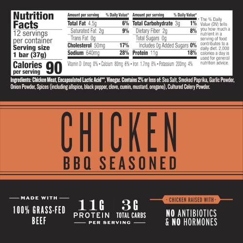 EPIC BBQ Chicken Protein Bar, Keto Consumer Friendly, 12 ct, 1.3oz bars - image 2