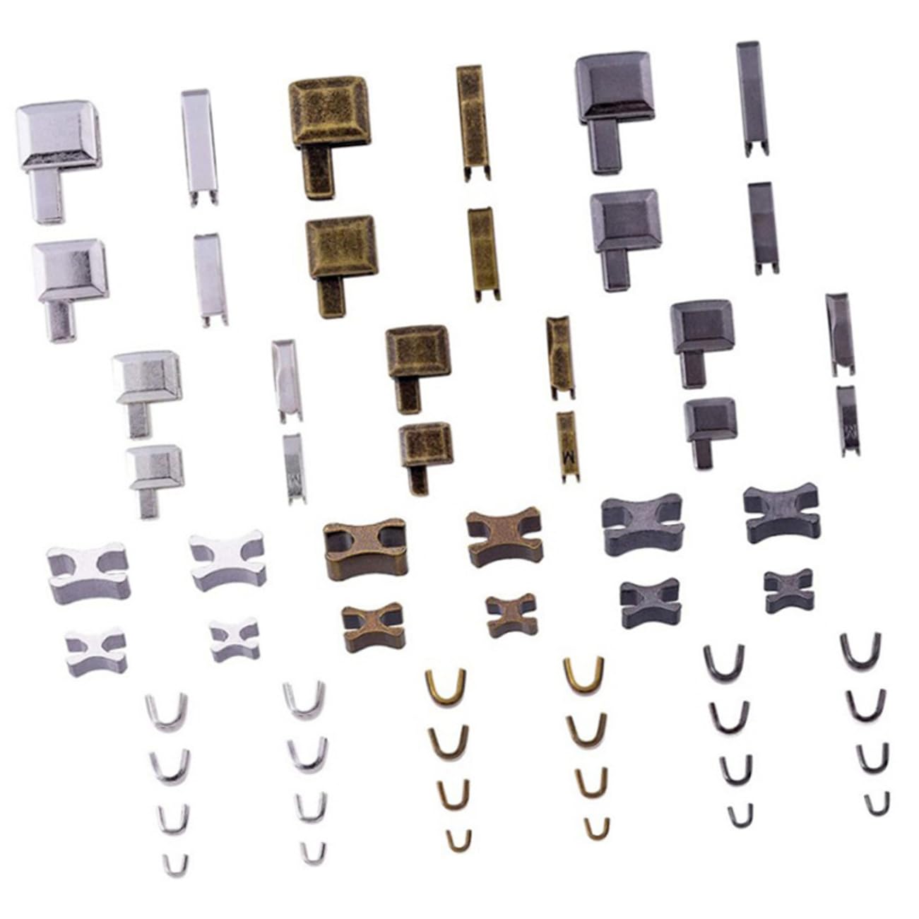 DIYEAH 4sets Accessori Per Riparazione Zipper Di Per Chiusure Kit Pratico Per Riparare Abbigliamento e Zipper Danneggiati Facile Da Usare e Durevole