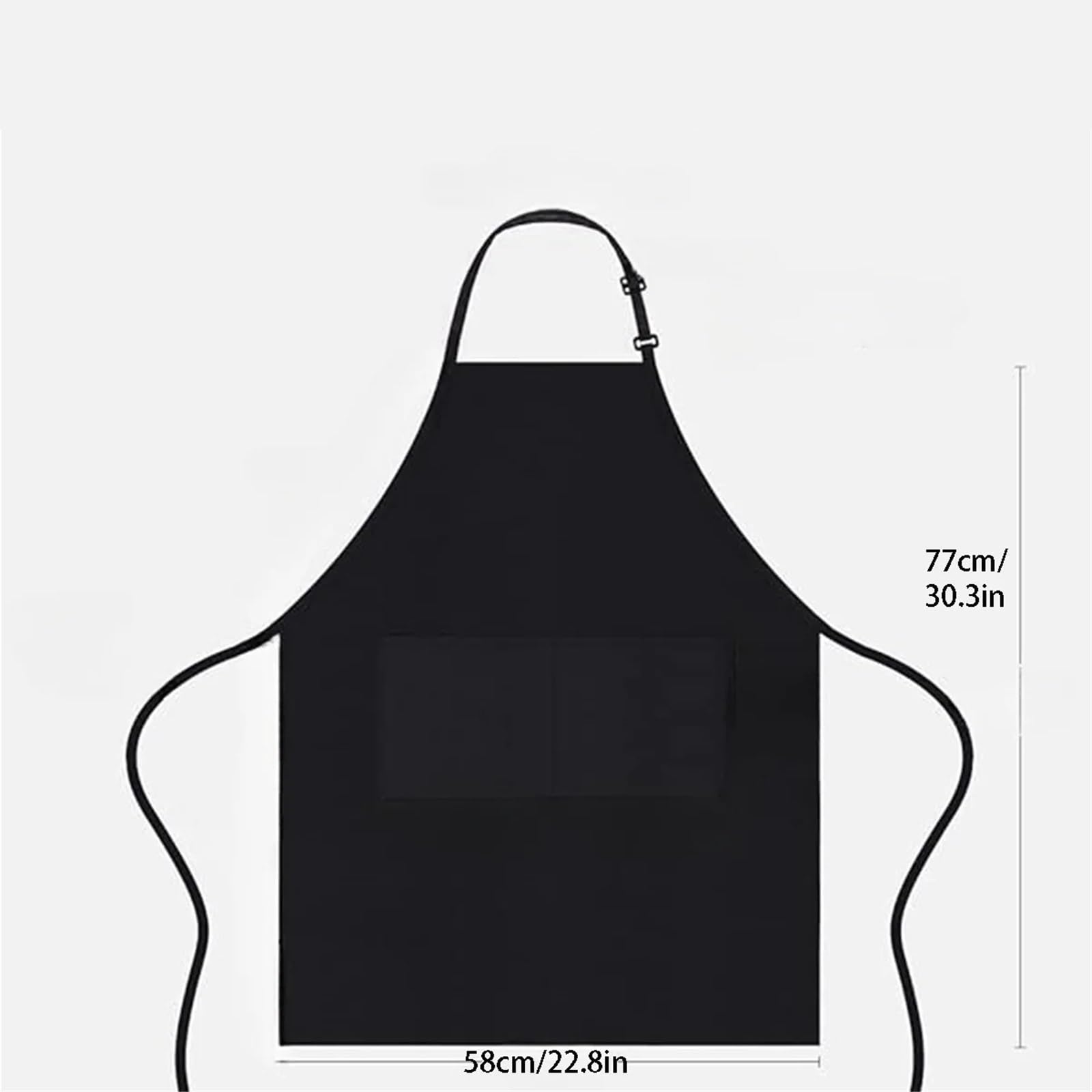4 delantales simples de color sólido con 2 bolsillos; Delantal chef ajustable for la cocina adecuado for hombres y mujeres para Cocinar, Restaurante