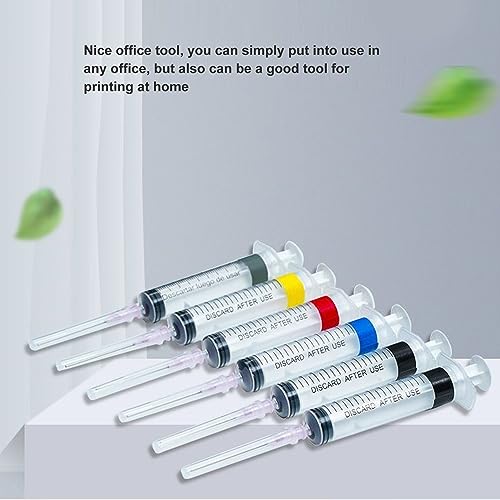 5 Stück 20 Ml Industriespritze mit Stumpfer Nadelspitze Zum Nachfüllen von Patronen, Tintennachfüllwerkzeugen, Spritzen-Set