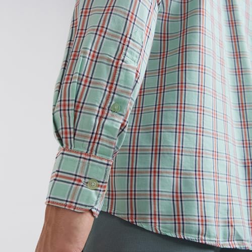 Image of Parx Men's Cotton Blend Checks Pattern Slim Fit Semi Cutaway Collar Full Sleeve Casual Shirt