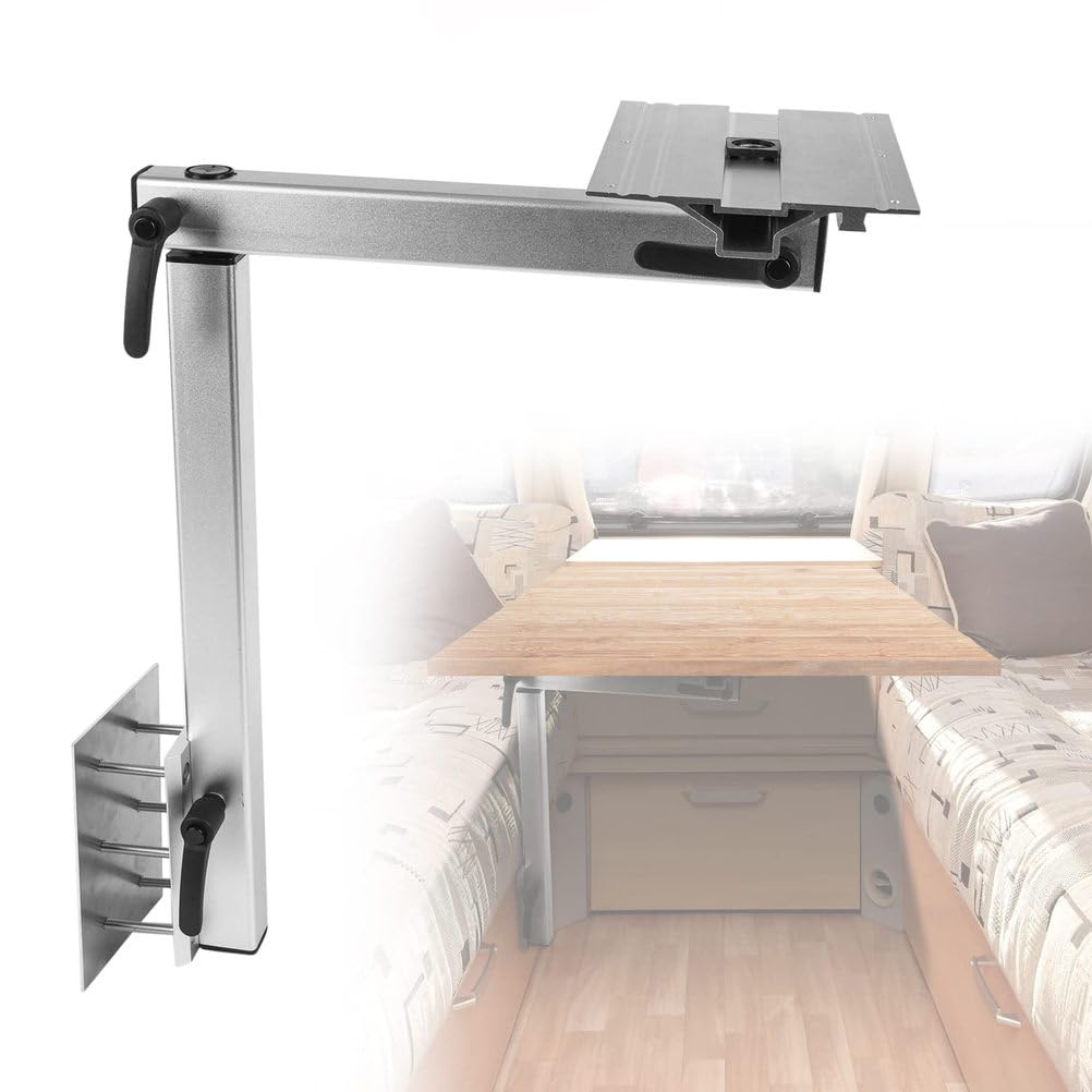 Verstellbares Tischbein FüR Wohnmobile 360° Drehbares, Abnehmbares Tischbein Aus Aluminiumlegierung HöHenverstellbare Tischbeinhalterung FüR Wohnwagen, Wohnmobile Und Yachten