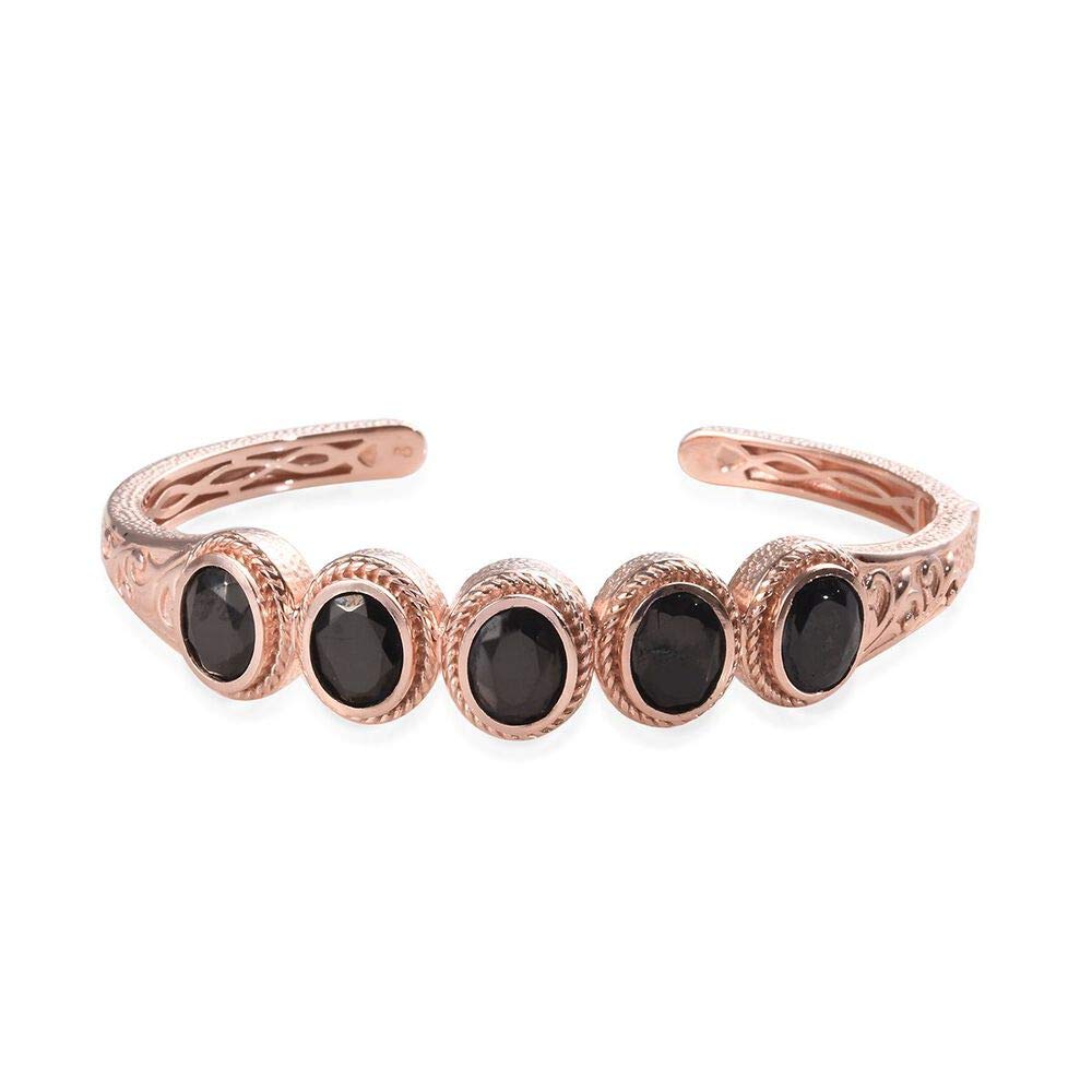 Elite Shungite Cuff Bangle for Women Copper Size 7.5", 7.25 Ct