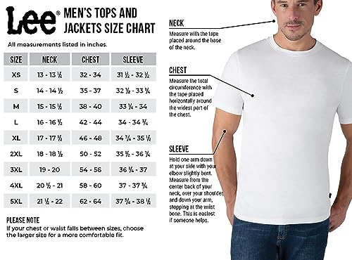 Lee Herren Extreme Motion Allzweck-Langarm-Arbeiterhemd, Denim Medium Wash Indigo, Klein – Ansicht 5