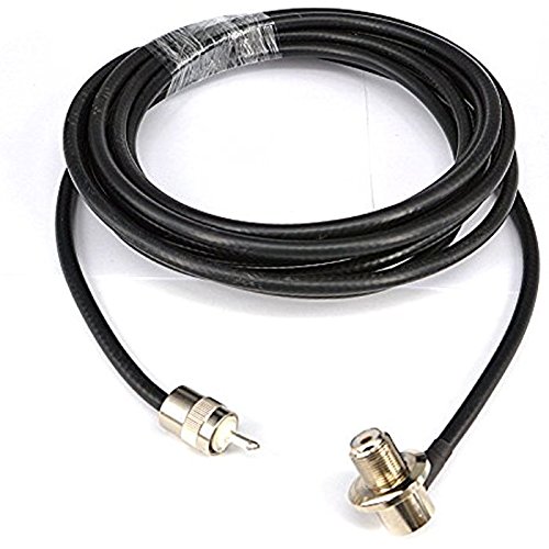 5 Meters SYWV-50-5 Car Two Way Radio Antenna Extension Cable Male to Female UHF pl259 to so239 Connector 50ohm Coaxial Cable Ships from USA