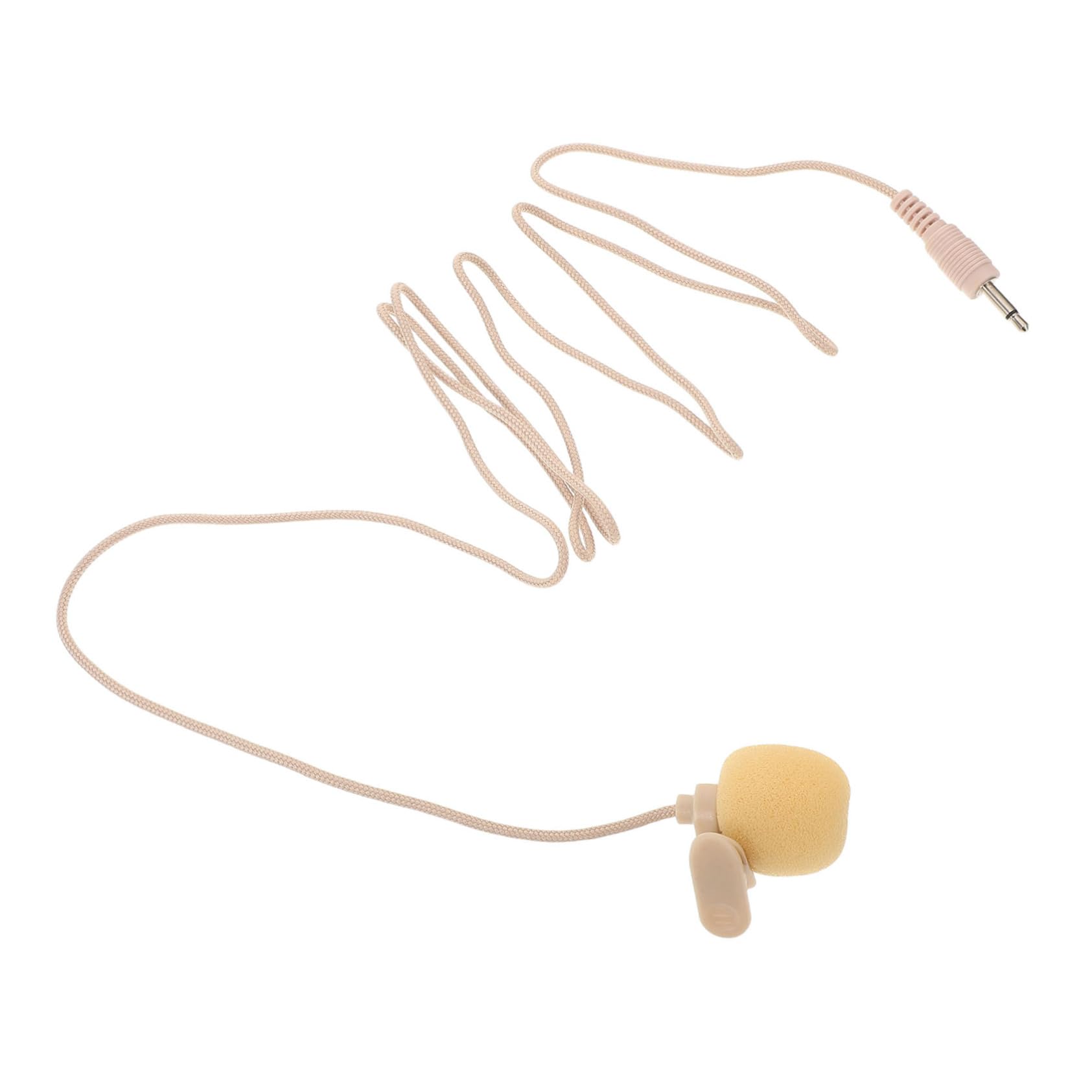 Hemoton Portable Lavalier Microphone Mini Condenser Lapel Mic with Plug for Online Meetings and Interviews Noise Reduction Compatibility for Broadcast and Computer Use