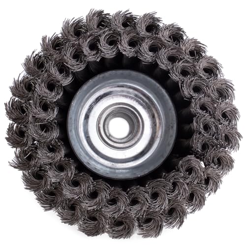 Image of Shark 14050 5 /8-11NC 0.014-Gauge Wire 5-Inch Double Row Knotted Cup Brush