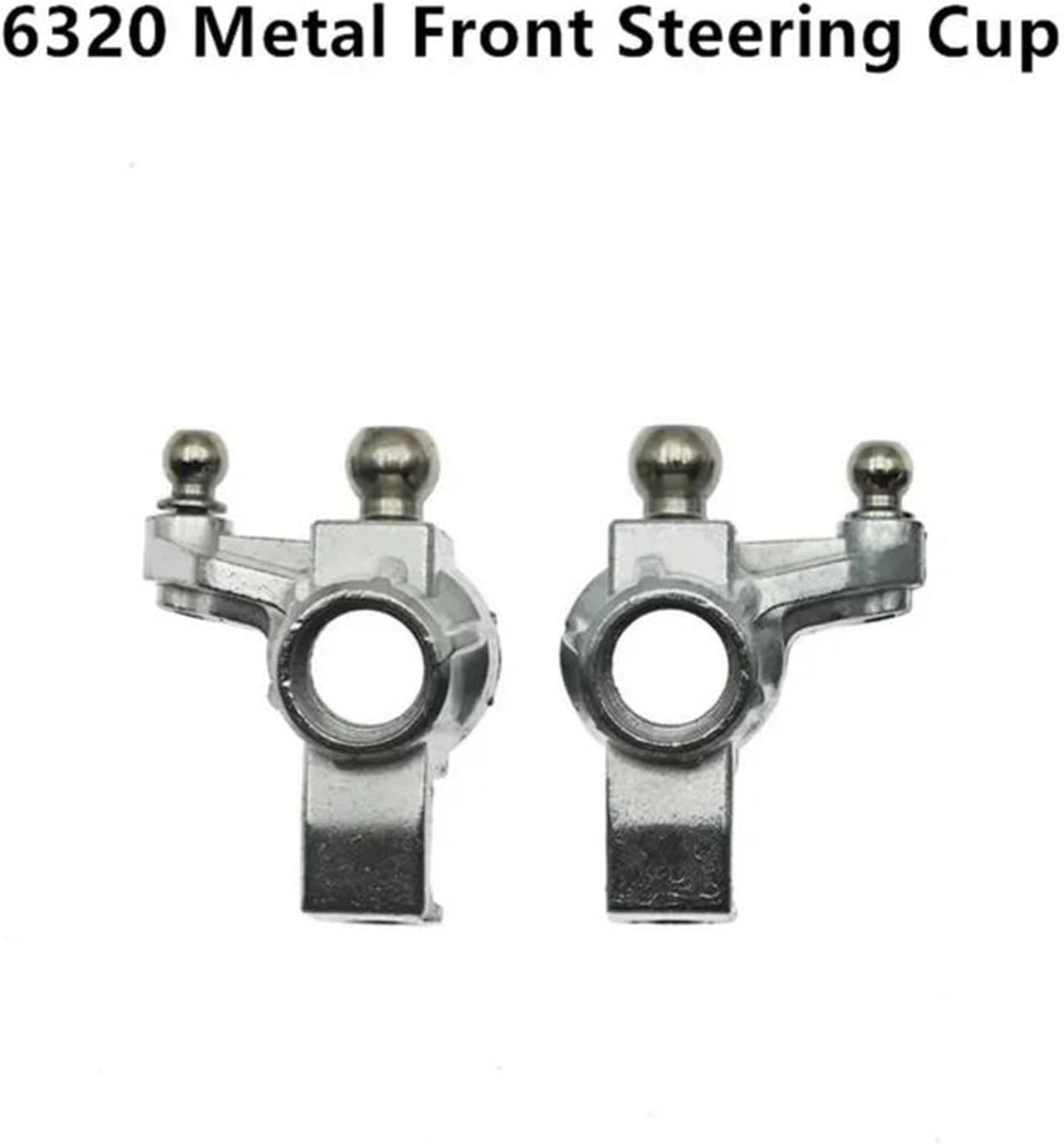 for SCY 16101 16102 16103 16201 16101 Pro 16102 Pro 16103Pro 16201Pro Metal Front Steering Cup Rear Hub Carrier 1/16 RC Car Upgrade Parts RC Accessories(Front)