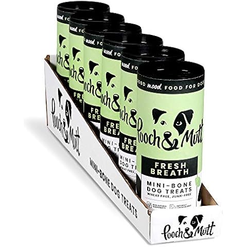 Pooch & Mutt - Fresh Breath, Natural Dog Treats (Wheat Free), Healthy and Low-Calorie, Pack of 6x125g Cover