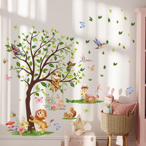 Vinilos decorativos animales bosque 70x51 pulgadas miniatura 4