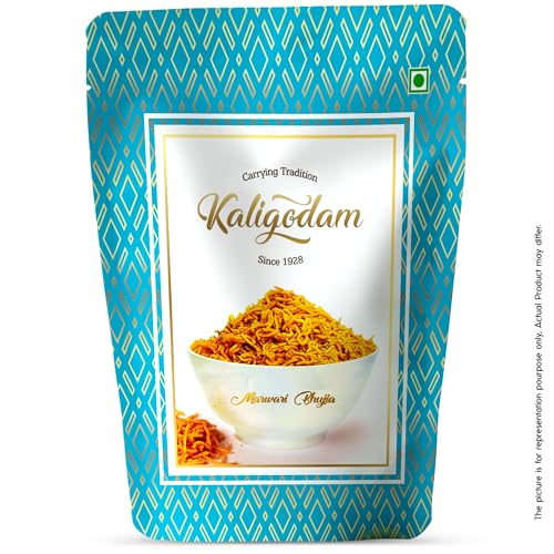 Kaligodam Marwari Bhujia Combo (2 x 400g) – Authentic Rajasthani Namkeen | Crispy & Spicy Tea-Time Snack | Cold-Grinded Besan & Handpicked Spices | No Onion, No Garlic | Ready to Eat | 100% Vegetarian