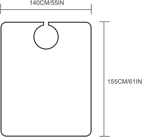 Miniatura 6 de STYLANCE Capa de peluquería profesional para corte de cabello, capa de peluquería de salón, capa de corte de pelo, accesorios de corte de pelo de