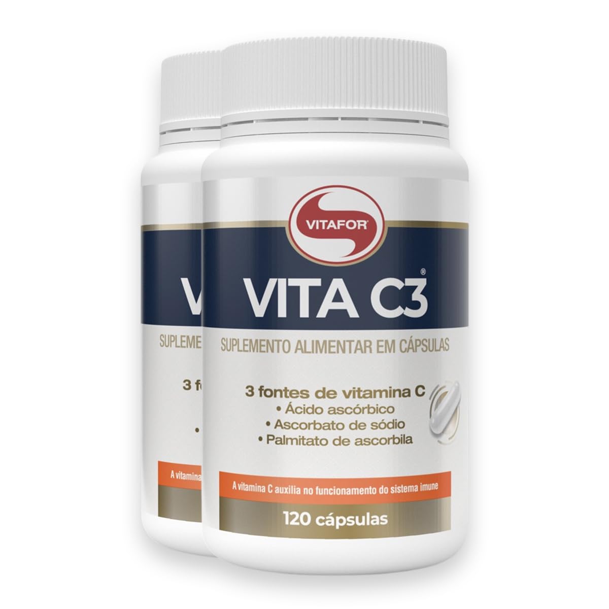 Kit 2 Vita C3 Vitamina C Vitafor 120 Cápsulas em promoção! Veja a oferta e mais achadinhos de Vitaminas & Suplementos 2 Hoje é o melhor dia para comprar Kit 2 Vita C3 Vitamina C Vitafor 120 Cápsulas com aquele preço maroto! Promoção! Aproveite a oferta! 2