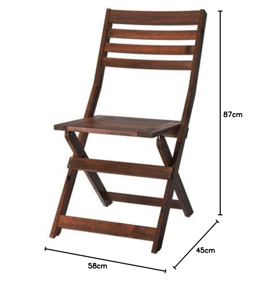 Ikea Applarö Outdoor Folding Chair Made of Solid Acacia : Amazon