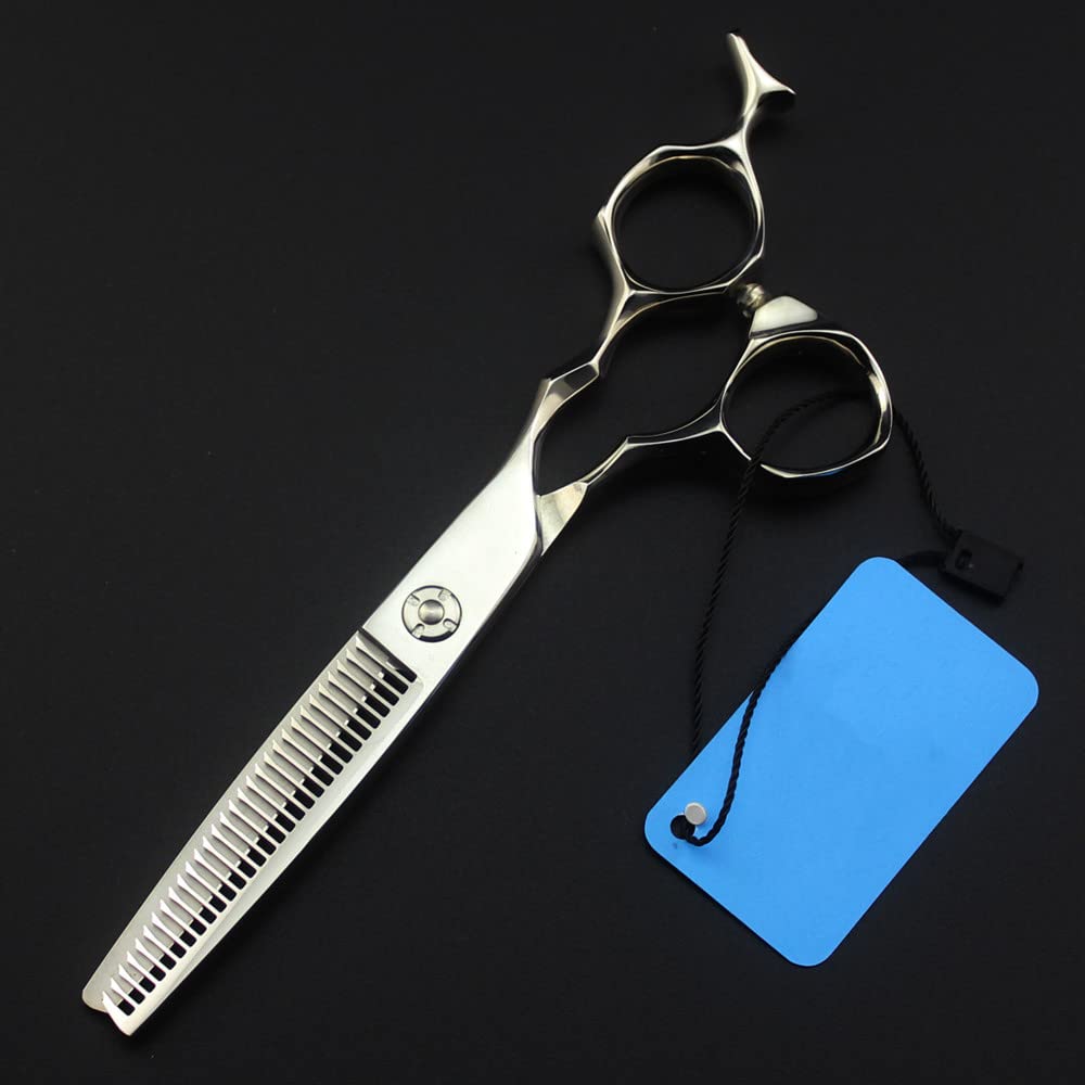 Tijeras profesionales para cortar el cabello, fabricadas en Japón, de acero 440c, con hoja de 6 pulgadas y rodamientos. Tijeras de entresacar para barbería y peluquería. Juego de tijeras profesional