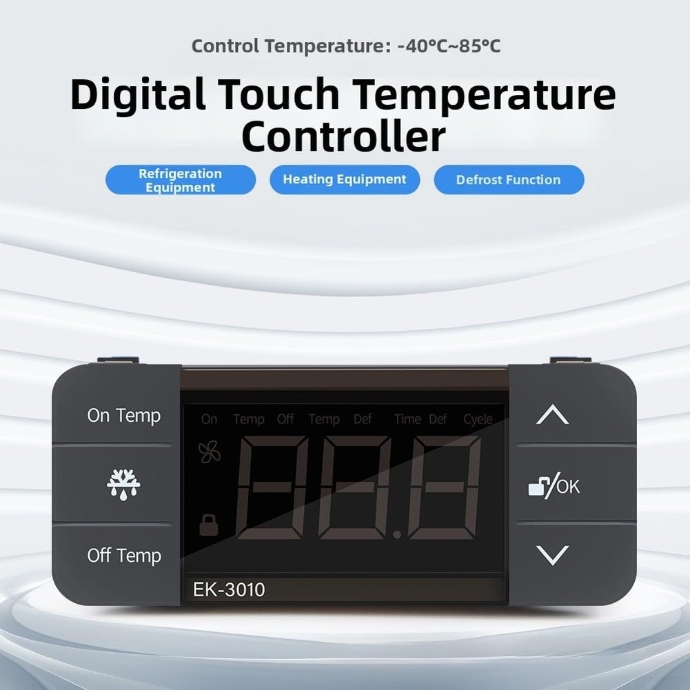 Controlador de Temperatura Digital con Pantalla LCD para Terrario e Incubadora - Doble para relé Frío Calor(EK-3030)