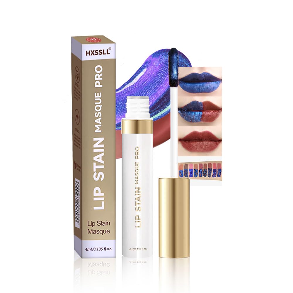 Lip Stain Peel Off – Long Lasting Waterproof Lip Tint, Smudge Proof Transfer Resistant Lip Stains Tattoo,High Pigment Matte Lip Color, Kiss Proof Peel Off Lip Stain Masque,All-Day Stay Lip Makeup 06#