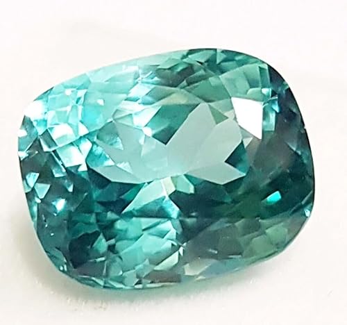 Generic G639 20 Ct Natural D-Green Color Sapphire Cushion Cut Certified Loose Gemstones thumb #3