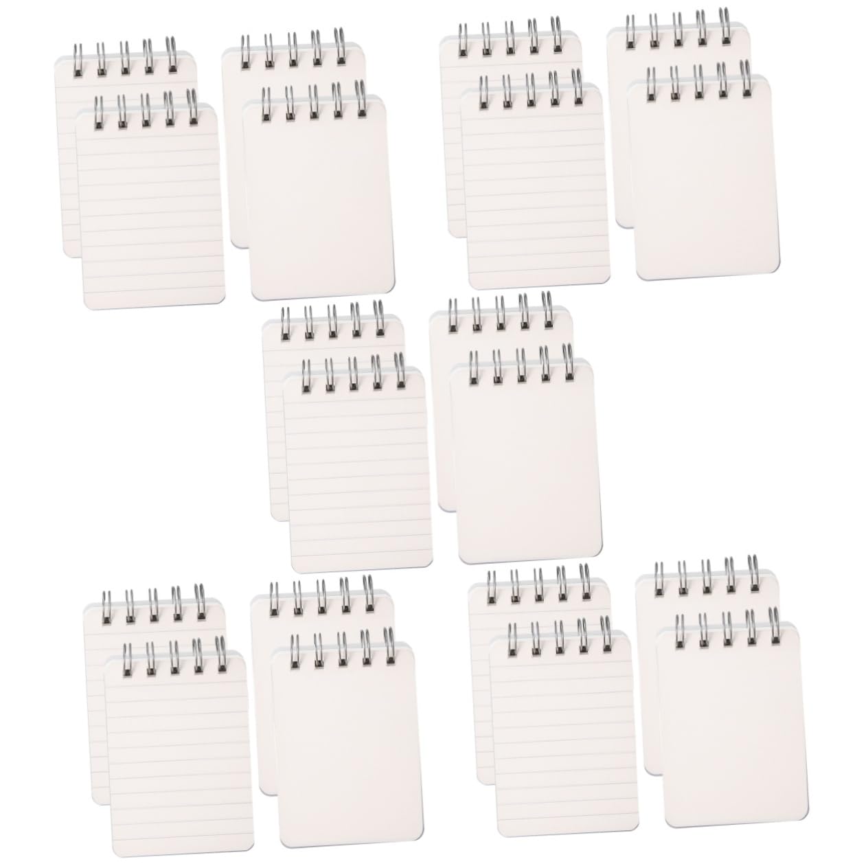 NUOBESTY 5 Set Di Mini Quaderni Tascabili Con Quaderno A Spirale Piccolo Blocco Note Compatto Per Ufficio Carta Robusta Essenziale Per L'uso Quotidiano 4 Pezzi * 5