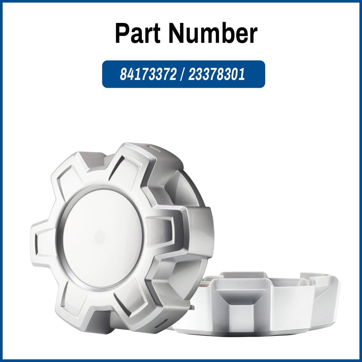 Wheel Center Cap for Chevrolet 2019-2024 Silverado 1500 Colorado Silver Rim Hubcap Covers 84173372, 23378301, 4pcs