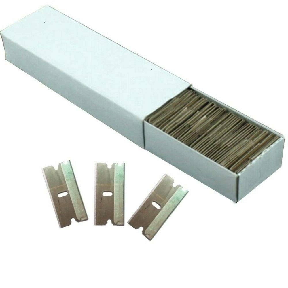 1,000 Single Razor Blades Extra Sharp Edge w/Protective Sleeve Sturdy Cutters,Jikkolumlukka