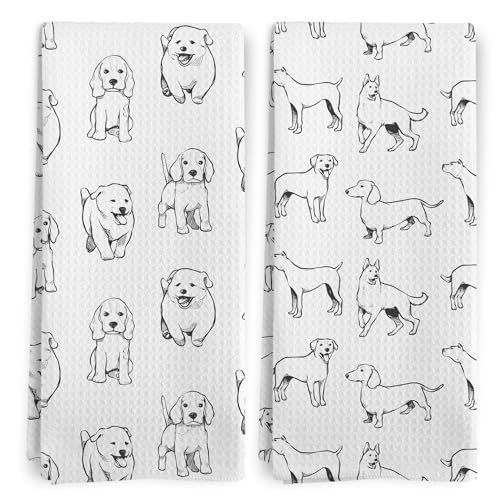 Dog-Pet-Kitchen-Towels-Dog-Kitchen-Towels-for-Dog-Lovers-Cute-Dog-Kitchen-Towels-Decorative-Set-of-2-Dog-Lovers-Gifts-for-Women-Dog-Hand-Dish-Towels-for-Kitchen-Bathroom-Decorative Dog Pet Kitchen Towels Dog Kitchen Towels for Dog Lovers Cute Dog Kitchen Towels Decorative Set of 2 Dog Lovers Gifts for Women Dog Hand Dish Towels for Kitchen Bathroom Decorative
