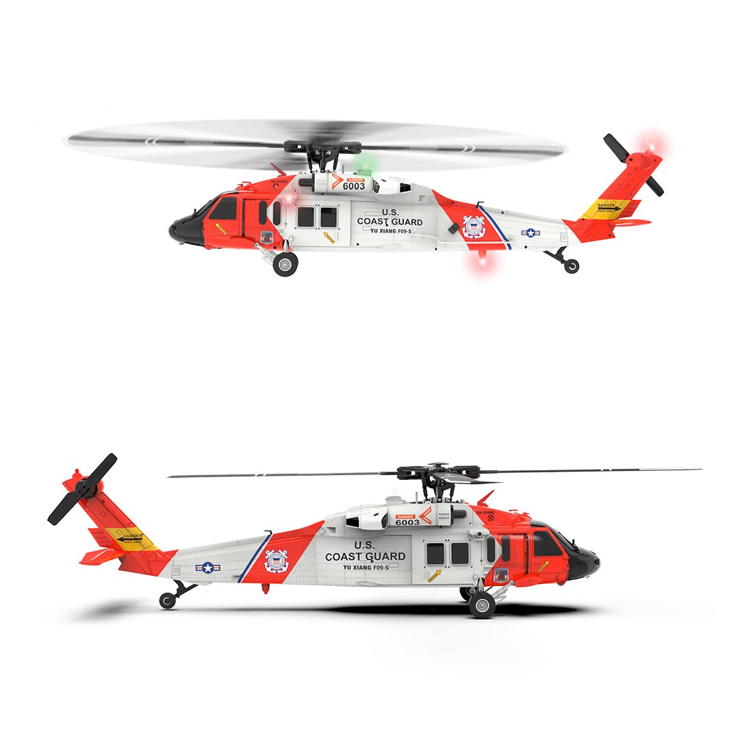 UH60-Black-Hawk RC Helikopter für Erwachsene, YUXIANG F09-S 2.4G 6CH Bürstenlos 3D Shunt Outdoor Groß Ferngesteuert Hubschrauber, RC-Flugzeuge für Anfänger