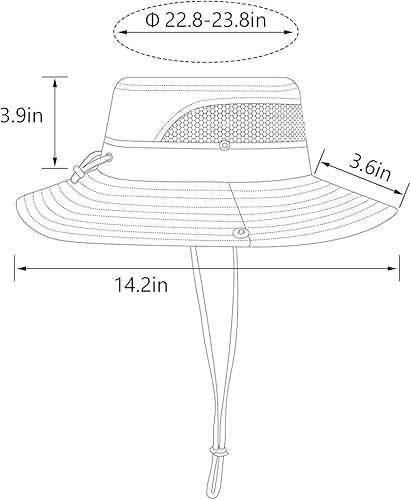 Miniatura 5 de 2 Pack Boonie Sun Hat for Men & Women with UV Protection UPF 50+ for Fishing,Hiking,& Gardening
