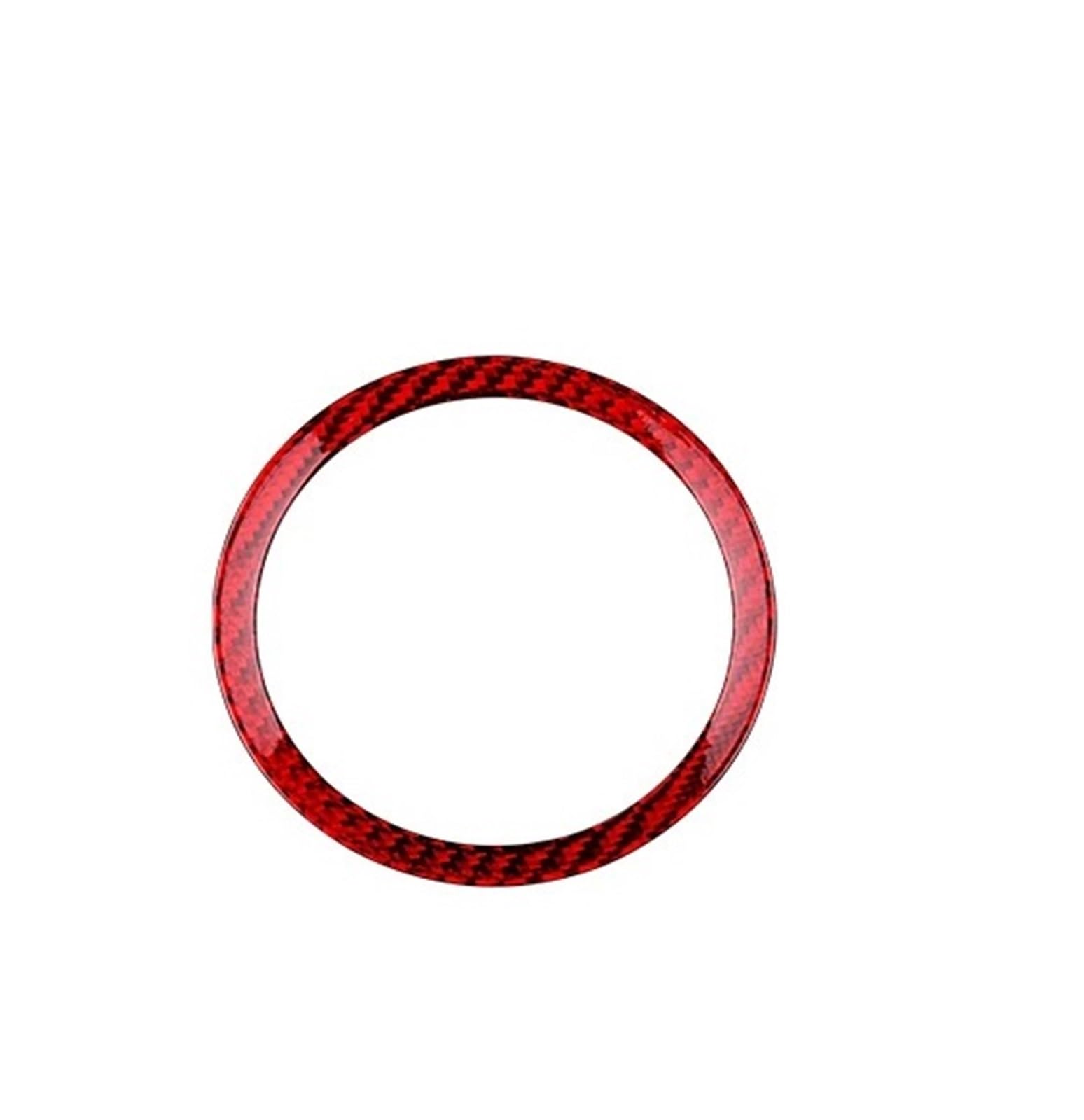 Car Interior Moulding Trim for Chevrolet for Camaro 2016-2023 Center Steering Wheel Ring Trim Real Hard Carbon Fiber Sticker Interior Accessories(Center Ring Red)