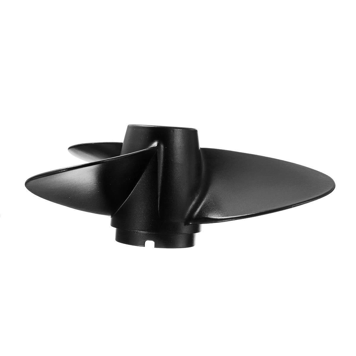 Viviance Hélice de Barco Marino 7 1/2 x 7 para Motor Fuera de borda Suzu-ki 4-6HP DF4 2004-presente DF6 2004-presente 58110-91JL0-019 Hélice Negra de 10 Dientes estriados, aleación de Aluminio