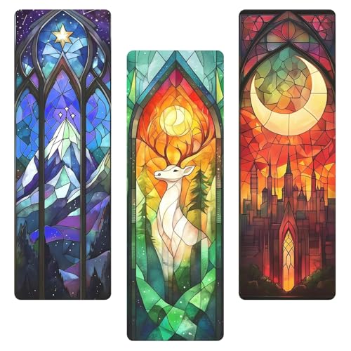 3 segnalibri a cielo stellato, romantico, segnalibro fantasy, impermeabile, in acrilico per libri, diario, accessori per libri personalizzati, regalo per gli amanti dei libri