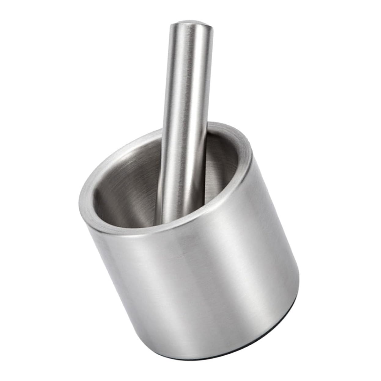 BESTYASH Mortero de Acero Inoxidable y Especias Cuenco Compacto y Portátil para Moler Hierbas y Frutos Secos Herramienta Multifuncional para Cocina y Uso Medicinal para Restaurantes y