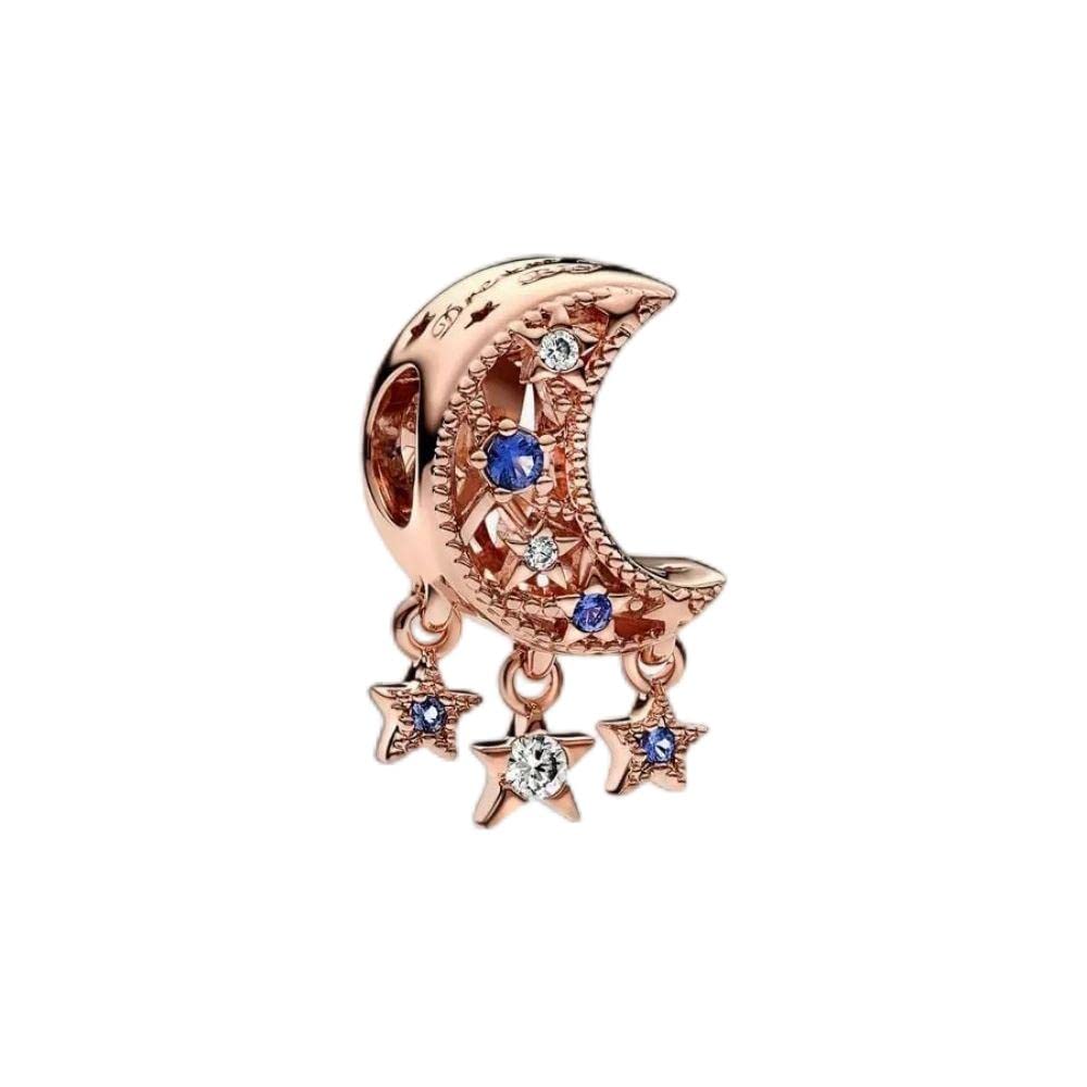 BEEUVIPVida de personajes animales Abalorios Colgante de Cuentas Plata de Ley 925 con Circonita Cúbica Compatible con Europeo Pulsera Collar,Charms de Para Niña Mujer